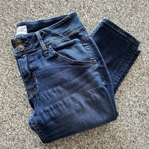 Hudson‎ Jeans 27x28 Mid Rise Collin Flap Skinny Ankle Stretch Denim